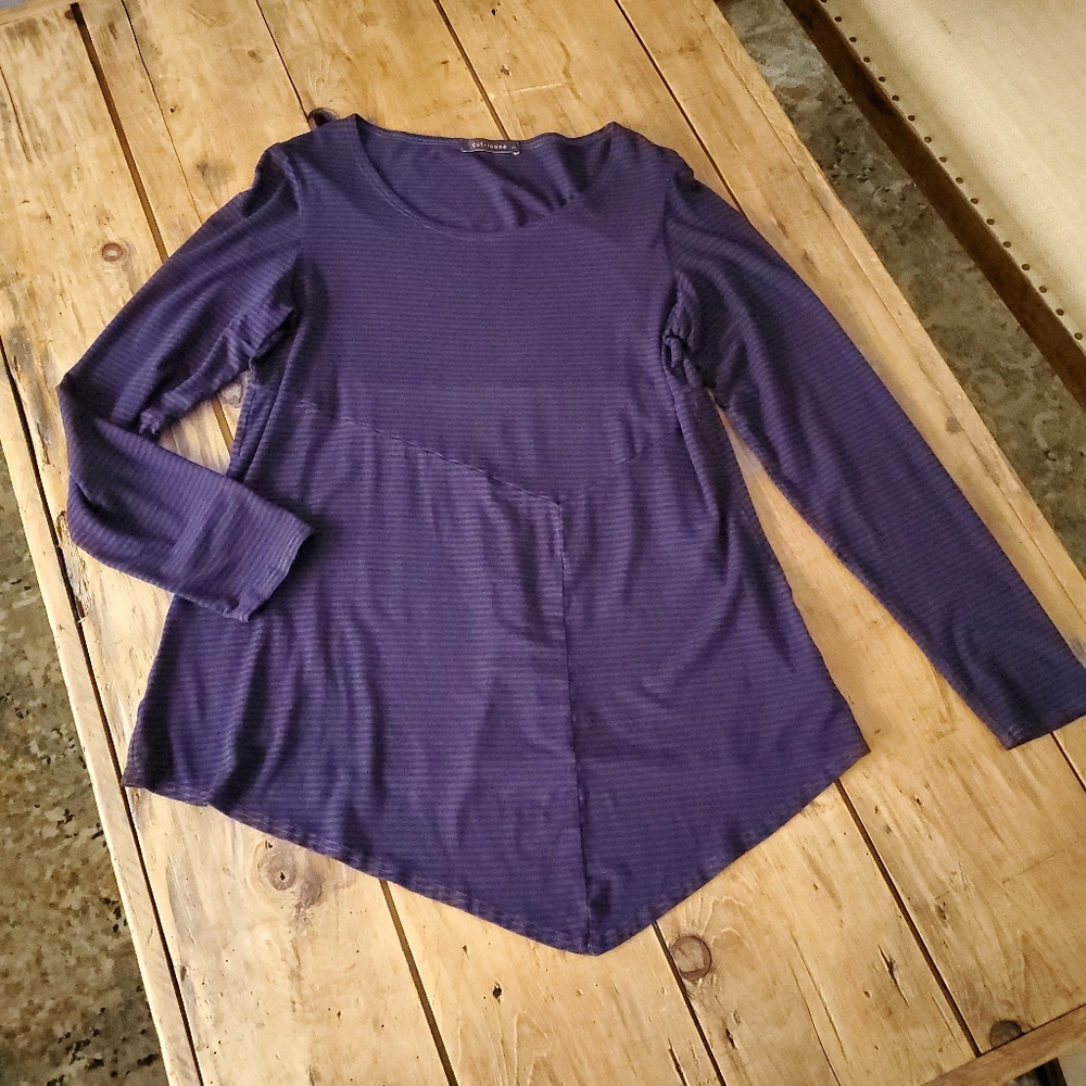 Cut Loose Flowy tunic striped top Large